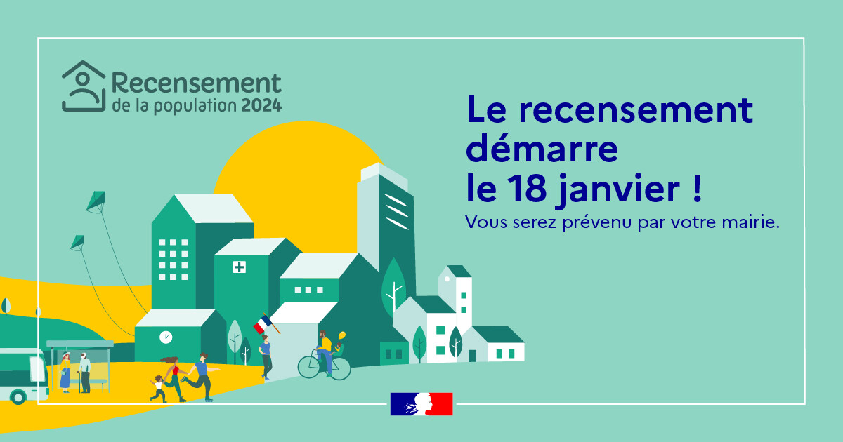 Lancement du Recensement de la Population 2024 Mairie de Bréhand